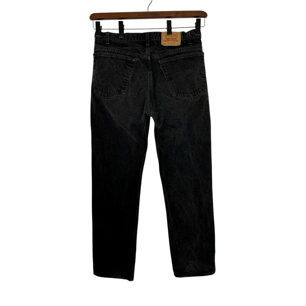 Vintage 90s Levi’s Jeans 505 Made In USA Black Men’s Tag Size 38 x 32 Retro - Picture 4 of 16